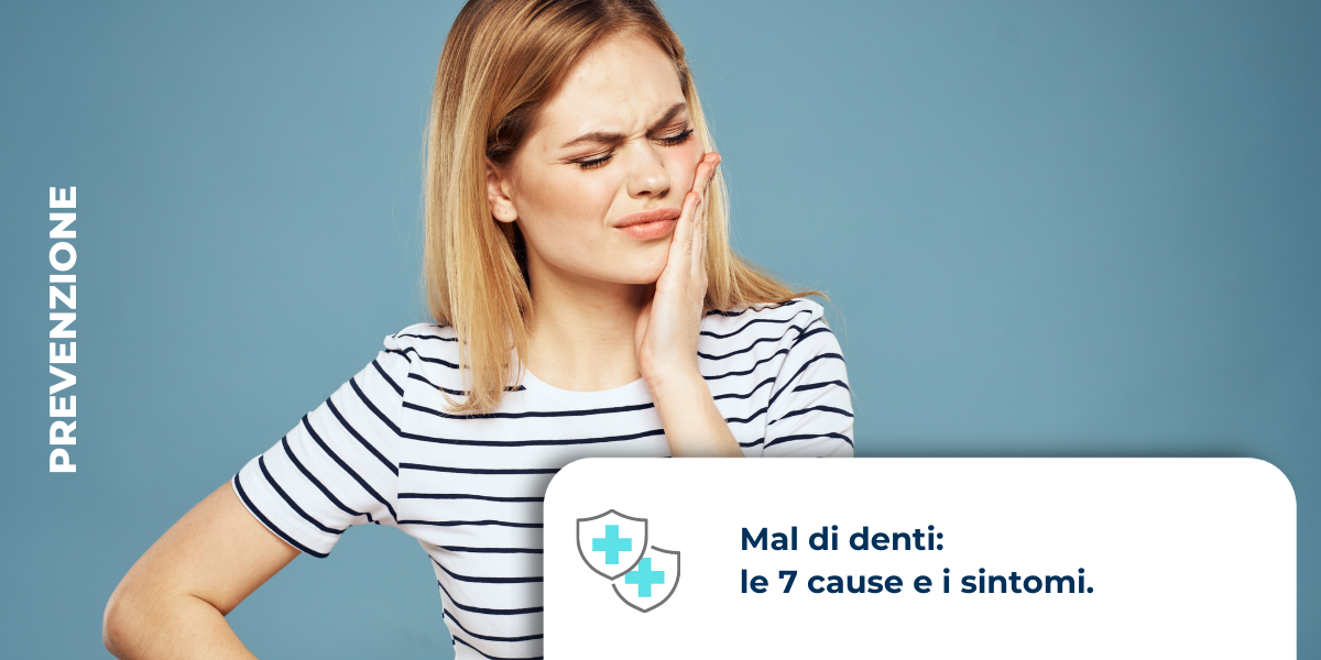 Ragazza che soffre di mal di denti