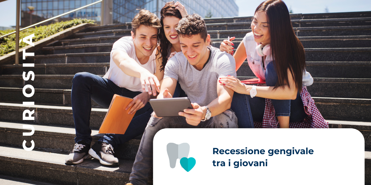 Studenti che si informano sulla recessione gengivale